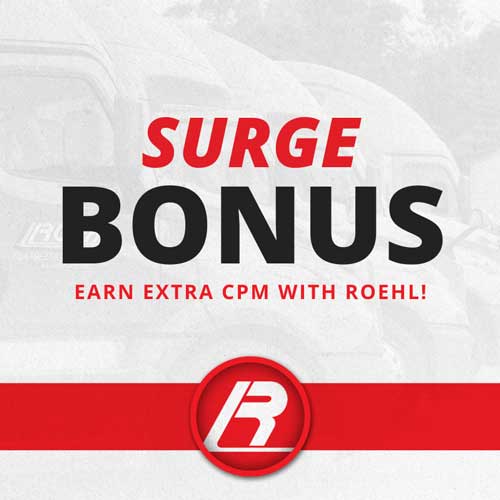 Roehl Transport Surge Bonus